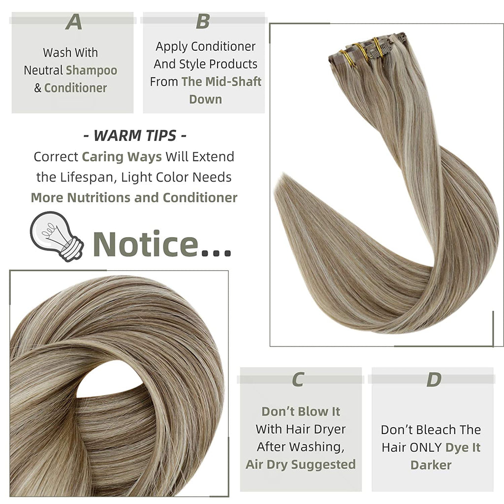 clip hair extensions highlights