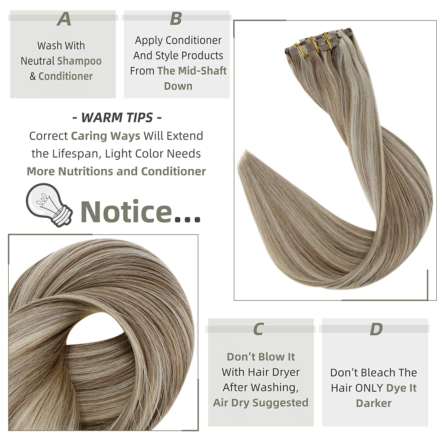 clip hair extensions highlights