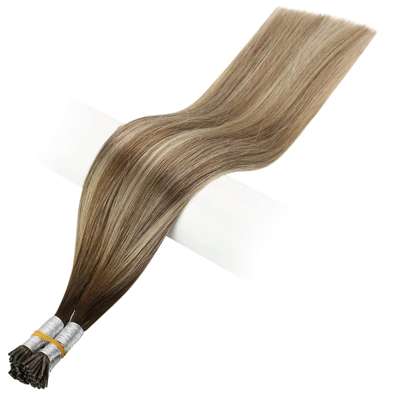 Full Shine I Tip 100% Remy Human Hair Extensions Balayage (#3/8/22)