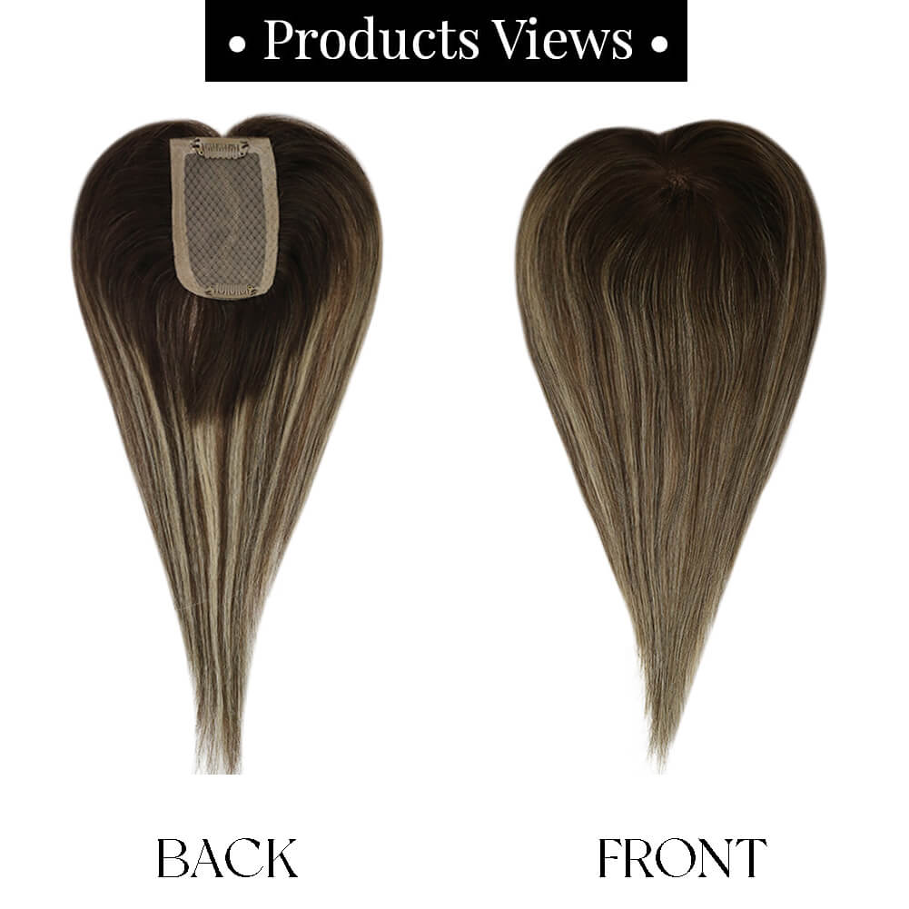 human hair top piece