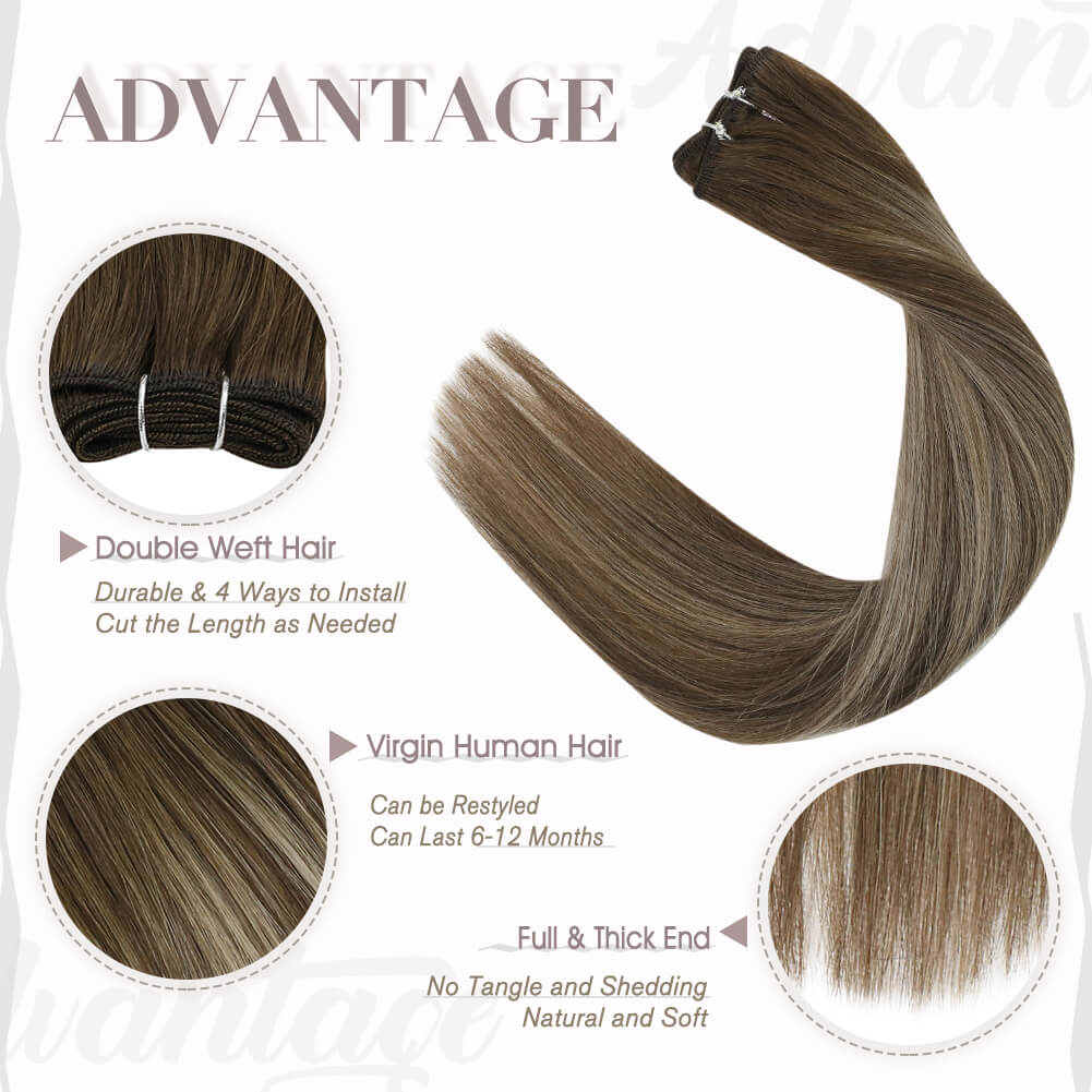 22 inch hair extensions weft
