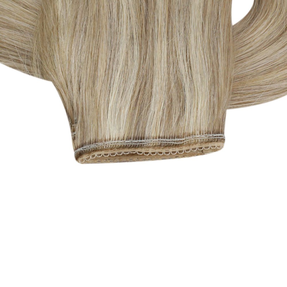 blonde halo hair extensions