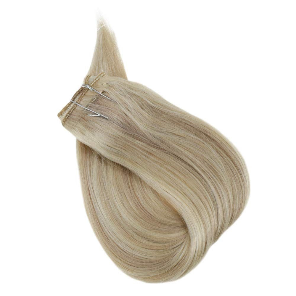 blonde halo hair extensions