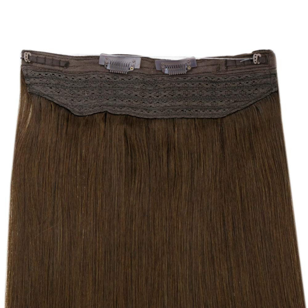 halo hair extensions chocolate brown