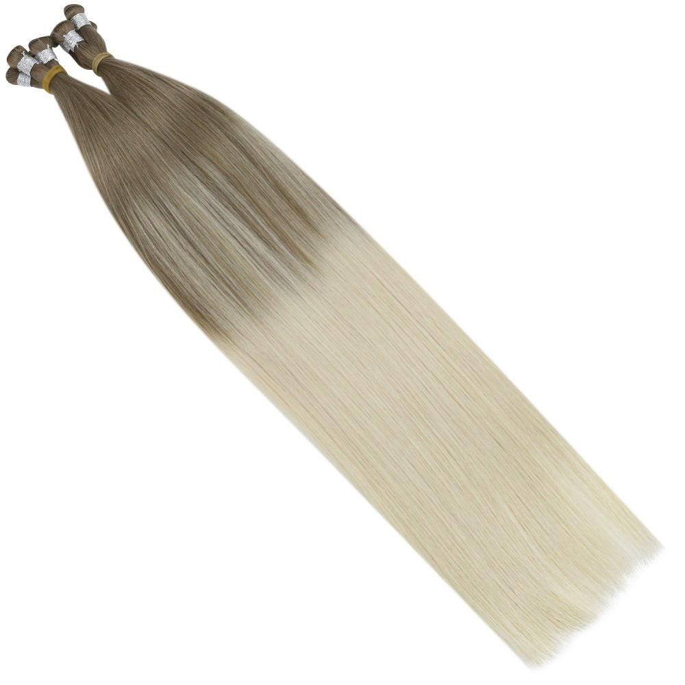 balayage ombre hand tied