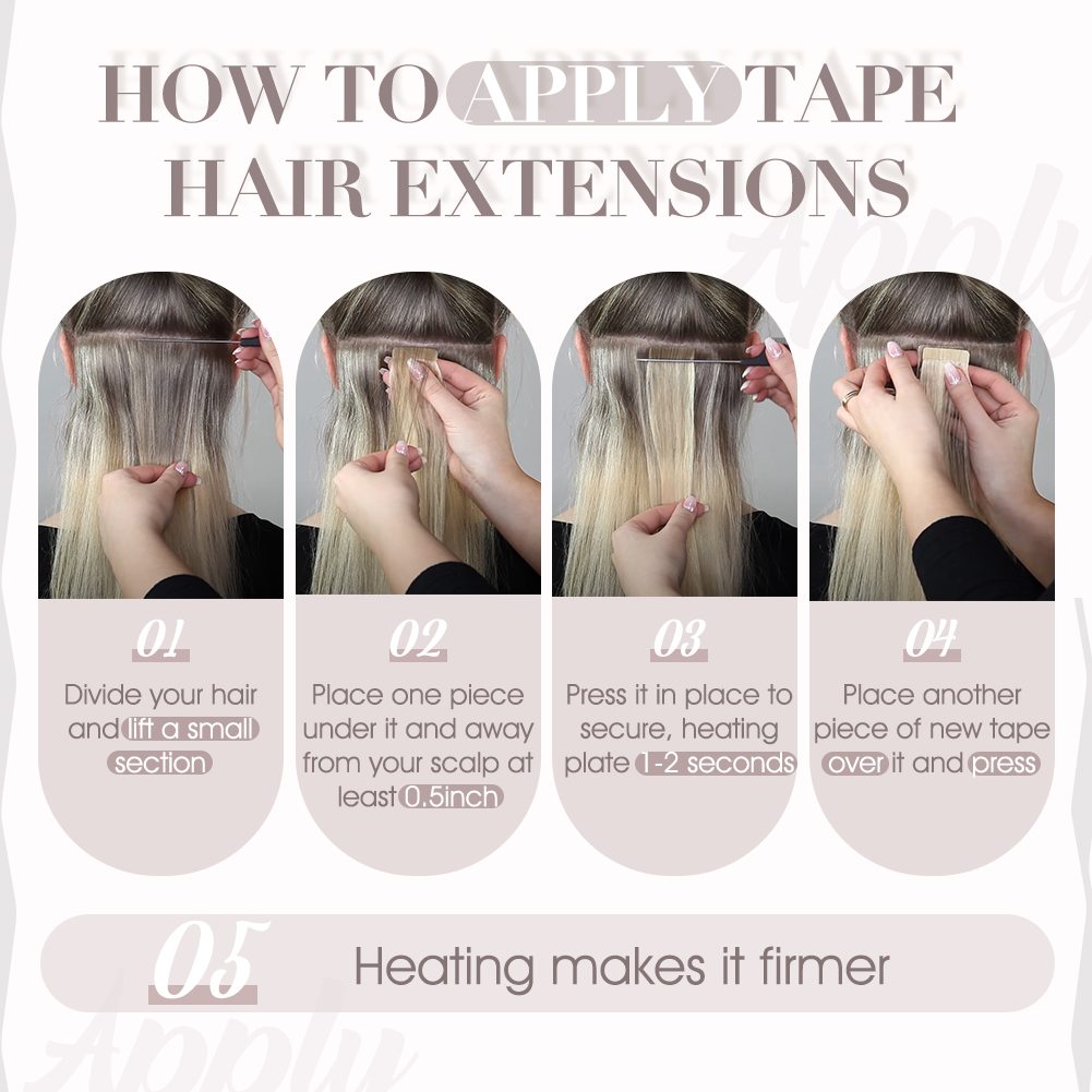 invisible hair tape extensions