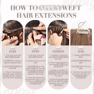 22 inch weft hair extensions