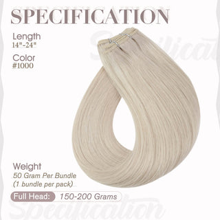 weft hair extensions sew in