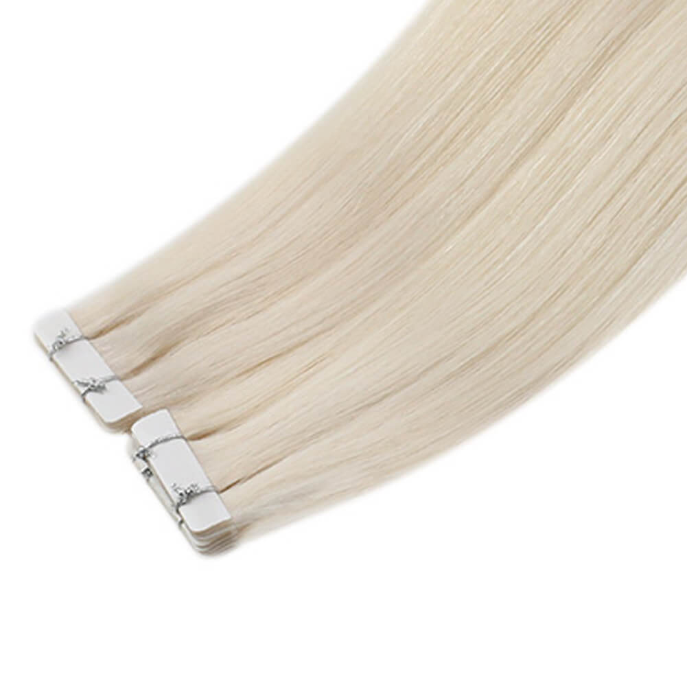 blonde invisible tape hair
