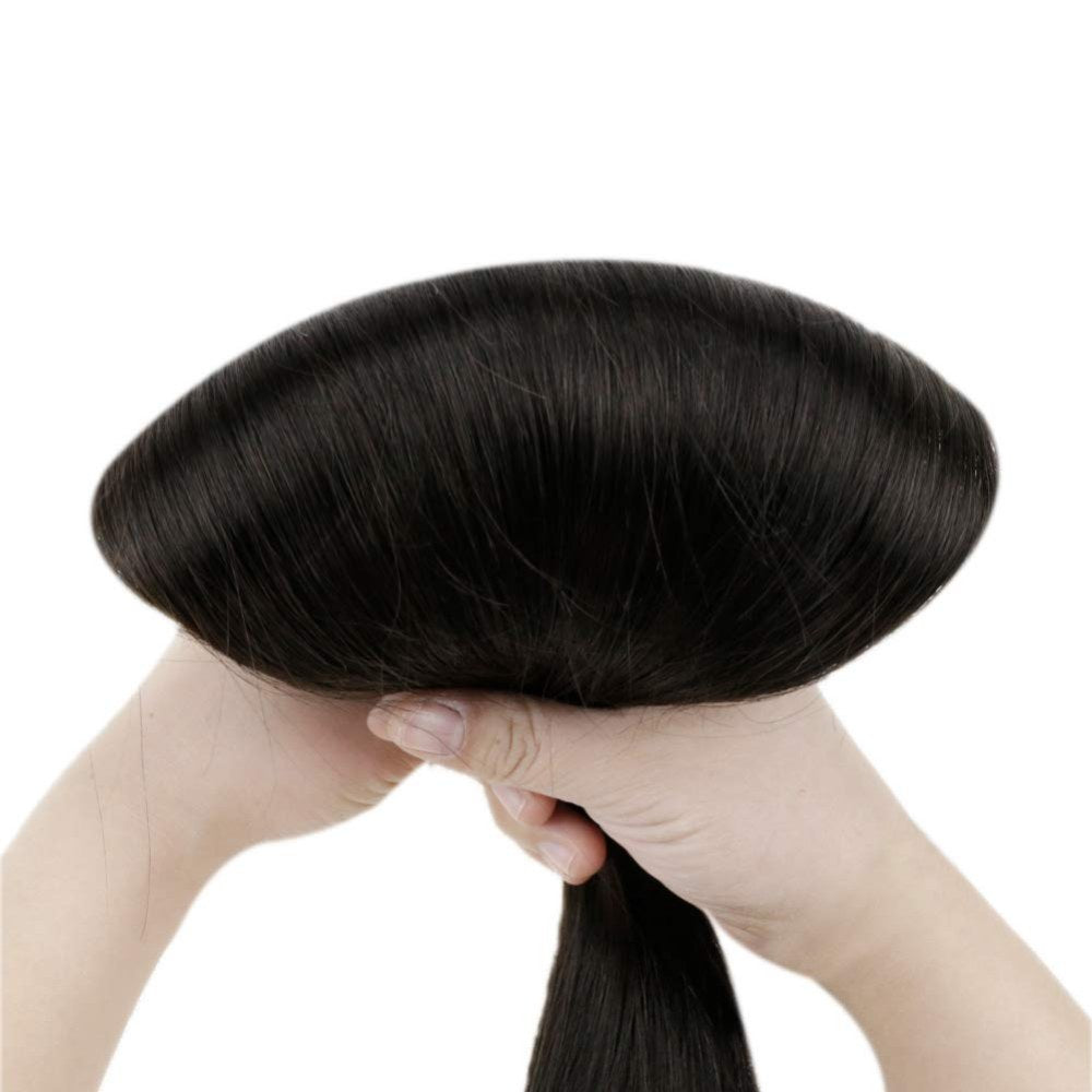 halo black human hair