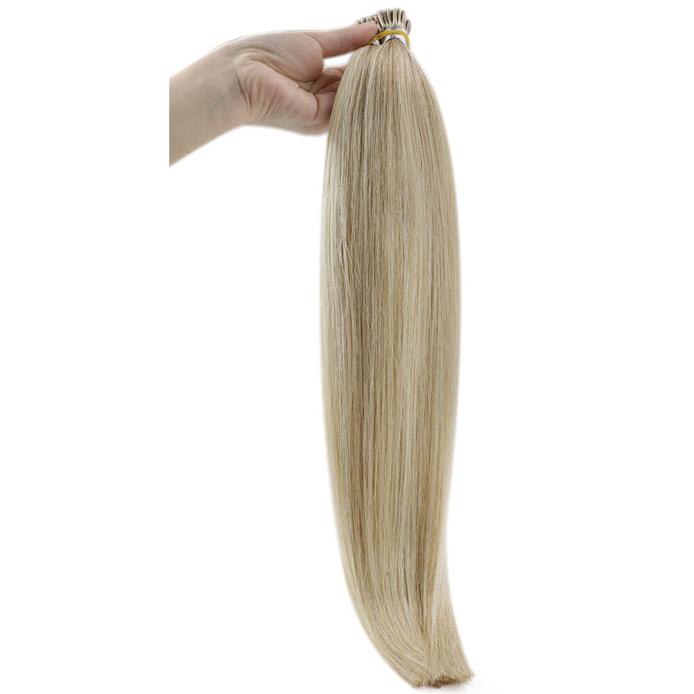 blonde i tip hair extensions