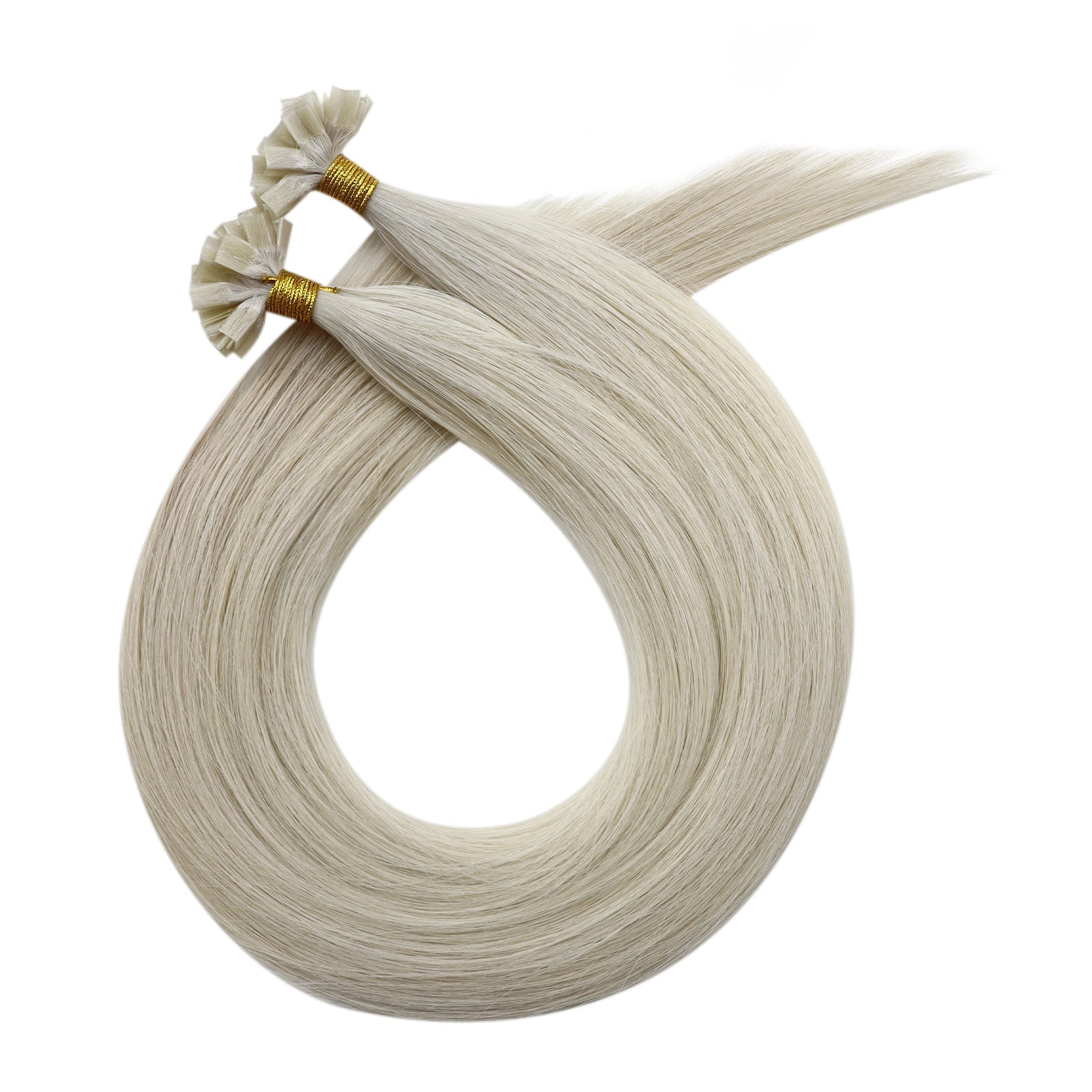 Full Shine  K Tip Hair Extensions 100% Virgin Human Hair Platinum Blonde (#1000)