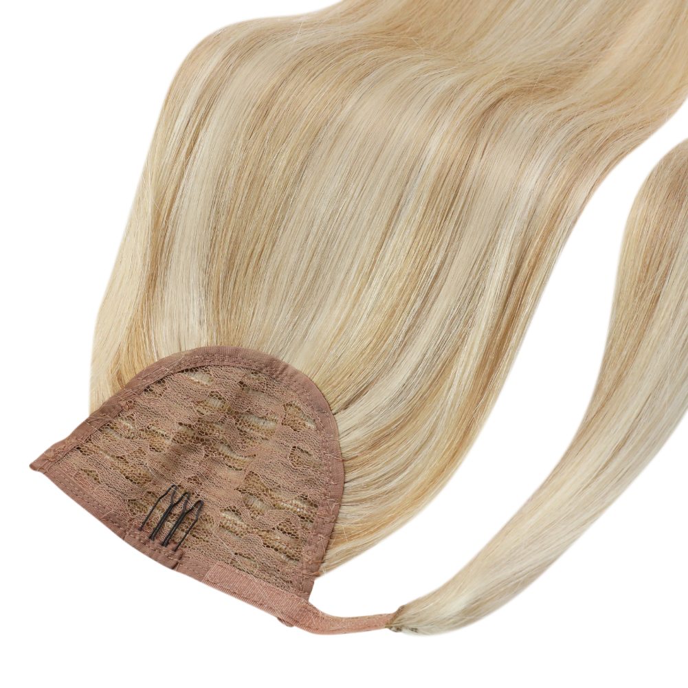 human hair ponytail wrap