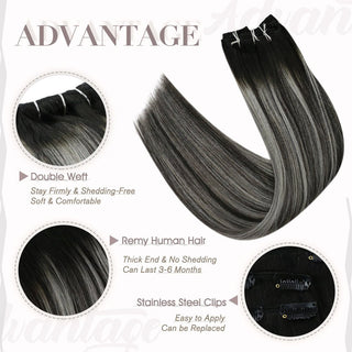 clip on hair pieces for thin hair