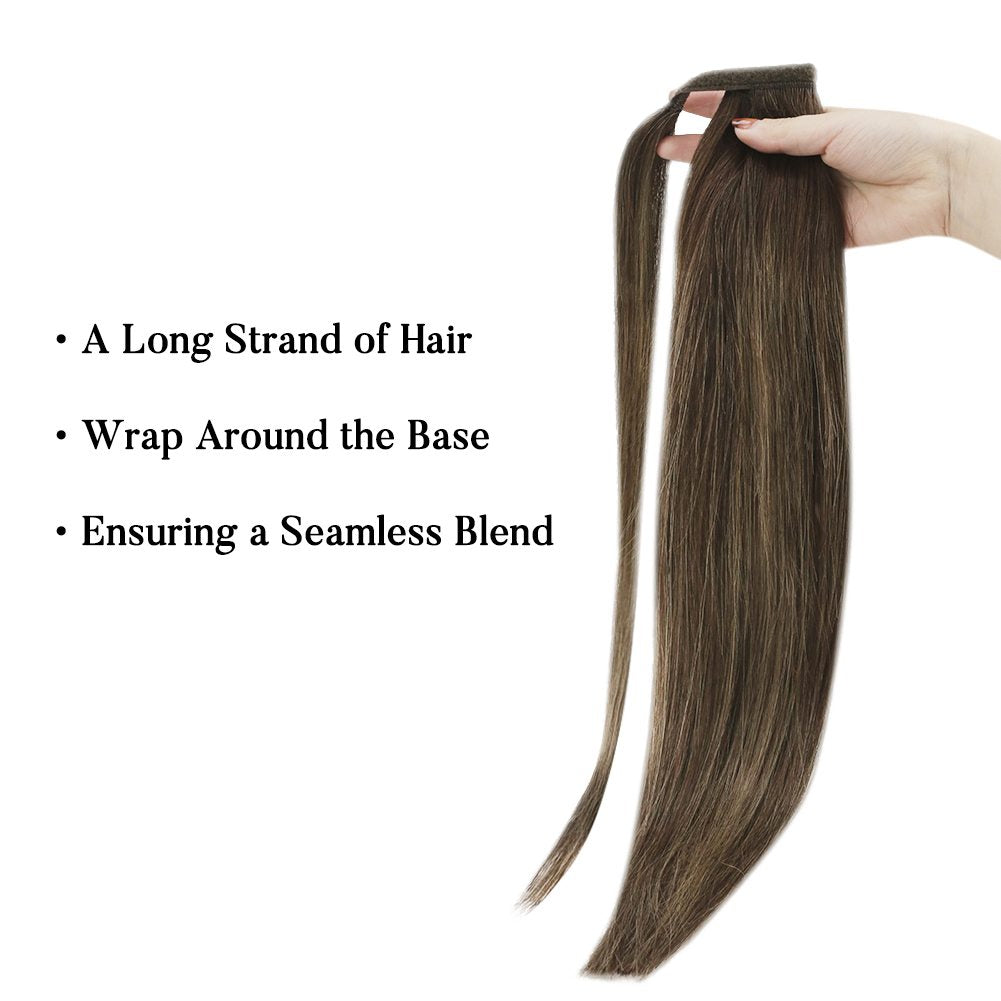 ponytail extension wrap around