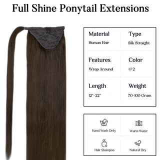 human hair ponytail
