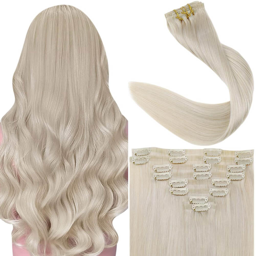 real hair clip extension