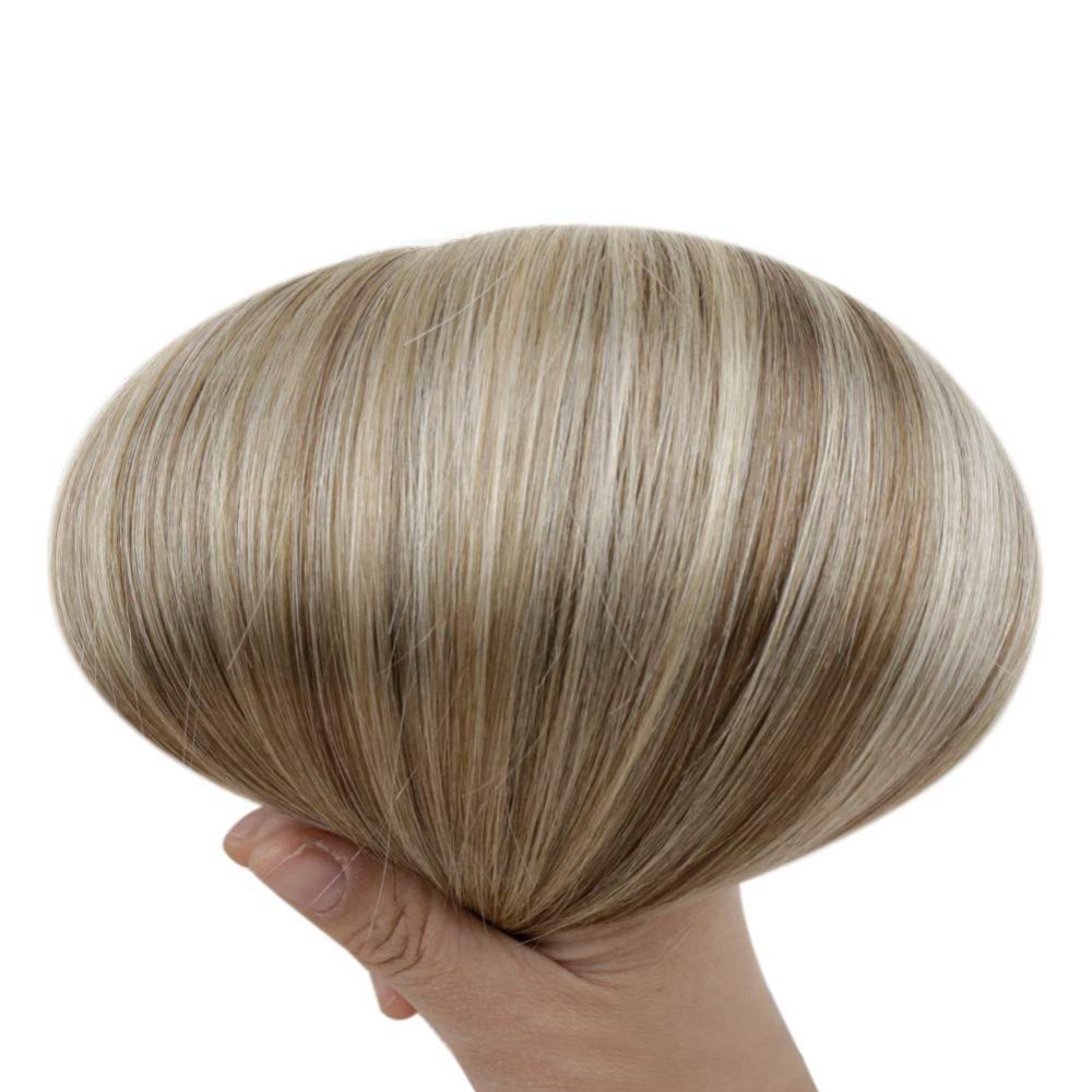 pu seamless clip in hair
