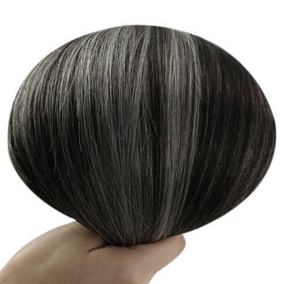 weft hair extensions silver