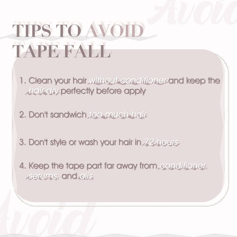 black hair tape