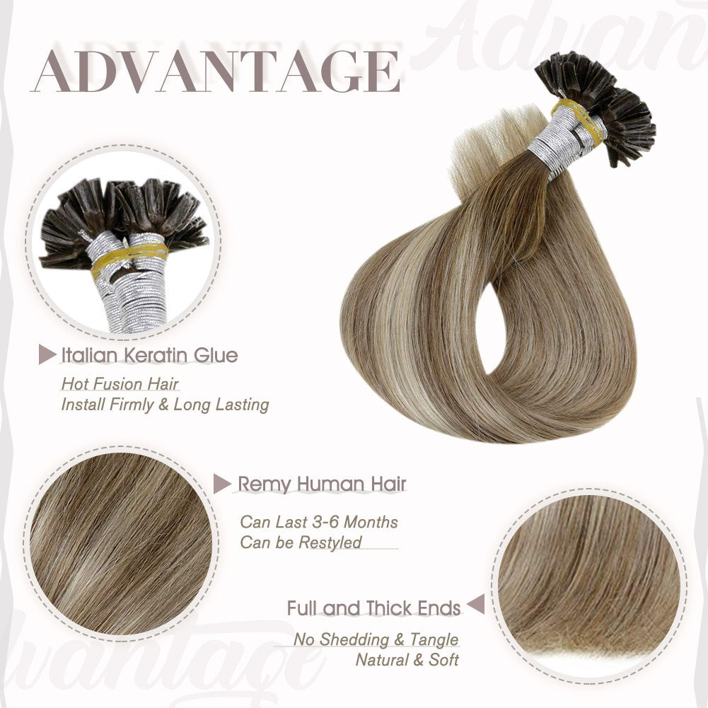 nail tip human hair extensions