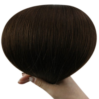 dark brown weft hair extensions