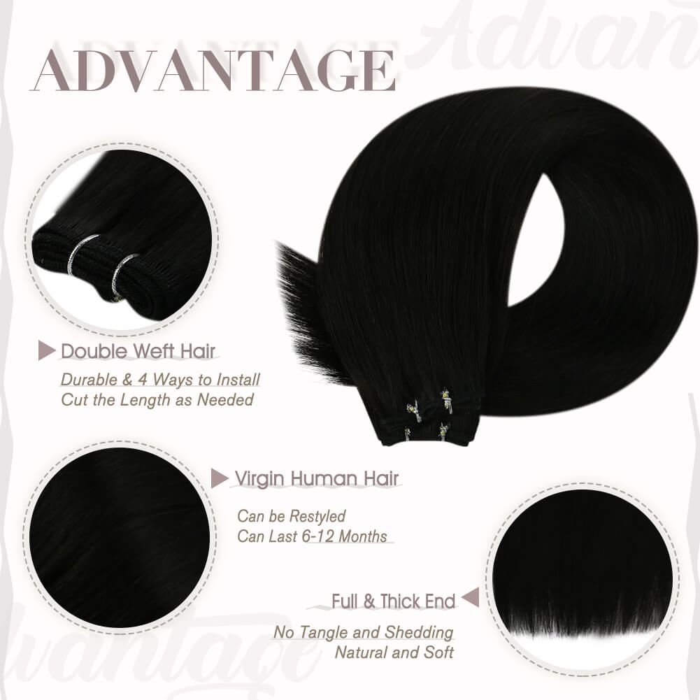 18 inch weft hair extensions