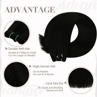 18 inch weft hair extensions