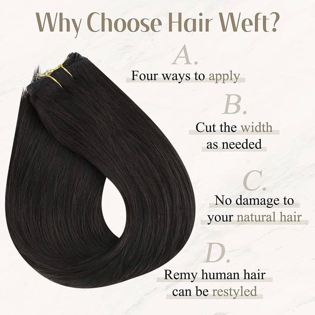weft hair extensions human hair